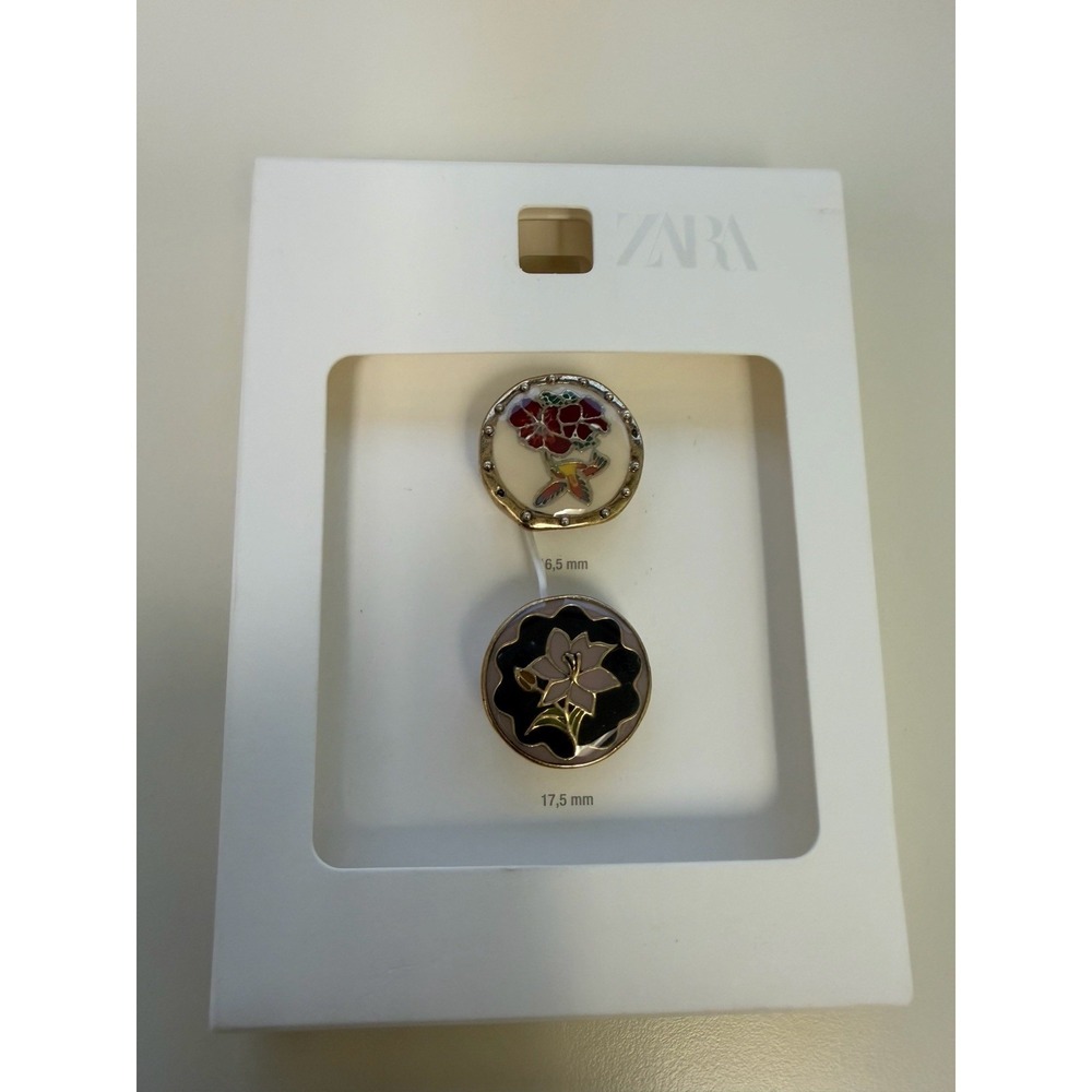 Zara‎ Zinc Resin Floral Flower Hummingbird Bohemian Hippie Cocktail Ring Set